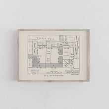 Load image into Gallery viewer, Clare College Cambridge Floor Plan Print