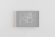 Load image into Gallery viewer, King's College 1440 Cambridge University Floor Plan Print