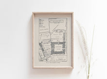 Load image into Gallery viewer, Queen's College Cambridge University Floor Plan Print