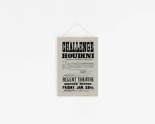 Load image into Gallery viewer, Harry Houdini Escapologist Magician Print