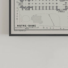 Load image into Gallery viewer, Notre Dame Cathedral Paris Floor Plan Print