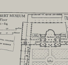 Load image into Gallery viewer, Victoria and Albert Museum London Floor Plan Art Print