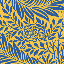 Load image into Gallery viewer, Larkspur William Morris Print, Aspen Gold Princess Blue