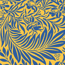 Load image into Gallery viewer, Larkspur William Morris Print, Aspen Gold Princess Blue