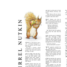 Load image into Gallery viewer, Squirrel Nutkin Beatrix Potter Print