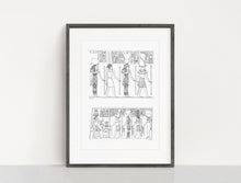 Load image into Gallery viewer, Ancient Egyptian Osiris Tefnut Isis Hieroglyphics Print No 2