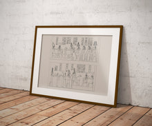 Load image into Gallery viewer, Egyptian Ceremony of Divine Child of Athyr Hieroglyphs Print, No 3