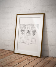 Load image into Gallery viewer, Ramesses II Egyptian Pharoah with Set and Horus Print No 4