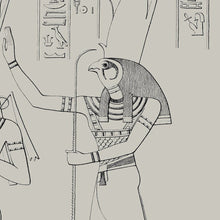 Load image into Gallery viewer, Ramesses II Egyptian Pharoah with Set and Horus Print No 4