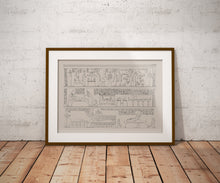 Load image into Gallery viewer, Osiris Funeral Room Egyptian Tomb Print No 5