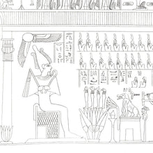 Load image into Gallery viewer, House of Osiris Hieroglyphic Print No 10