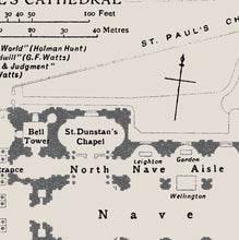 Load image into Gallery viewer, St Paul's Cathedral London Floor Plan Print