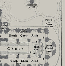 Load image into Gallery viewer, St Paul's Cathedral London Floor Plan Print