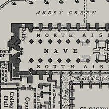 Load image into Gallery viewer, Westminster Abbey London Floor Plan Print