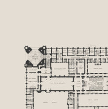 Load image into Gallery viewer, Palace of Westminster Floor Plan Print - Houses of Parliament Map