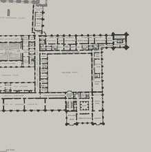 Load image into Gallery viewer, Palace of Westminster Floor Plan Print - Houses of Parliament Map
