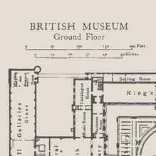 Load image into Gallery viewer, British Museum Ground Floor Plan Print