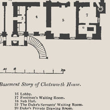 Load image into Gallery viewer, Chatsworth House Ground Floor Plan Print