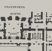 Load image into Gallery viewer, Chatsworth House Ground Floor Plan Print
