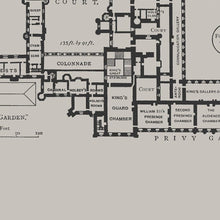 Load image into Gallery viewer, Hampton Court Palace Floor Plan Print