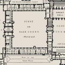 Load image into Gallery viewer, Hampton Court Palace Floor Plan Print