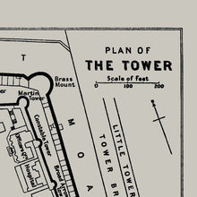 Load image into Gallery viewer, Tower of London Map Fine Art Print