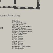 Load image into Gallery viewer, Chatsworth House Second Floor Plan Print