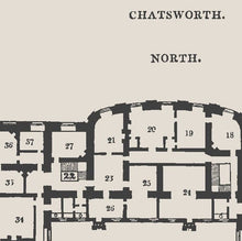 Load image into Gallery viewer, Chatsworth House Second Floor Plan Print