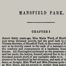 Load image into Gallery viewer, A5 Jane Austen Mansfield Park Book Page Print
