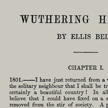 Load image into Gallery viewer, A5 Emily Bronte Wuthering Heights Book Page Print