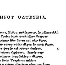 Load image into Gallery viewer, A5 Odyssey by Homer Book Page Print