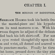 Load image into Gallery viewer, A5 Sign of Four Sherlock Holmes Book Page Print