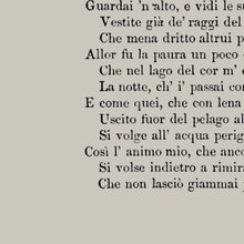 Load image into Gallery viewer, A5 Dante's Divine Comedy Inferno Book Page Print