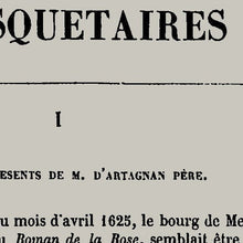 Load image into Gallery viewer, A5 The Three Musketeers Alexandre Dumas Book Page Print