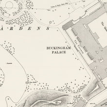Load image into Gallery viewer, Buckingham Palace London Vintage Street Map Print