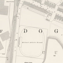 Load image into Gallery viewer, Isle of Dogs London Vintage Street Map Print