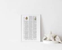 Load image into Gallery viewer, Alice's Adventures in Wonderland Text Print