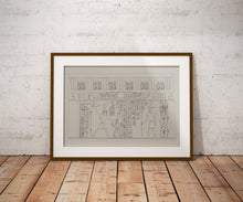 Load image into Gallery viewer, Ramesses Temple at Abu Simbel Egyptian Print No 7