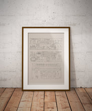 Load image into Gallery viewer, House of Osiris Hieroglyphic Print No 10