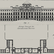 Load image into Gallery viewer, Bethlem Royal Hospital Blueprint - Bedlam Lunatic Asylum Floor Plan Print