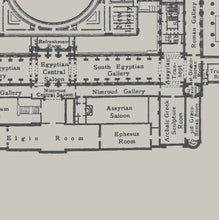 Load image into Gallery viewer, British Museum Ground Floor Plan Print