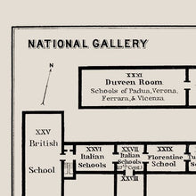 Load image into Gallery viewer, National Gallery London Floor Plan Print