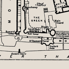 Load image into Gallery viewer, Tower of London Map Fine Art Print