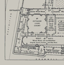 Load image into Gallery viewer, Victoria and Albert Museum London Floor Plan Art Print