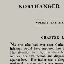 Load image into Gallery viewer, A5 Jane Austen Northanger Abbey Book Page Print