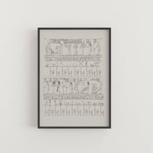Load image into Gallery viewer, Mythical Stories of Osiris Hieroglyphic Print No 6

