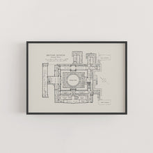Load image into Gallery viewer, British Museum Ground Floor Plan Print
