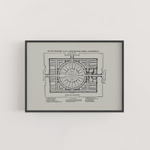 Load image into Gallery viewer, British Museum Reading Room Floor Plan Print
