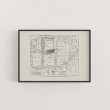 Load image into Gallery viewer, Gonville and Caius College Cambridge Floor Plan Print

