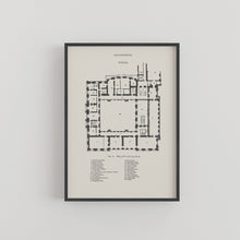 Load image into Gallery viewer, Chatsworth House First Floor Plan Print
